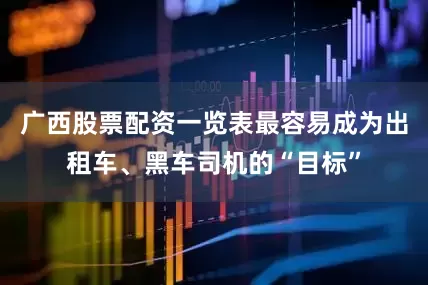 广西股票配资一览表最容易成为出租车、黑车司机的“目标”